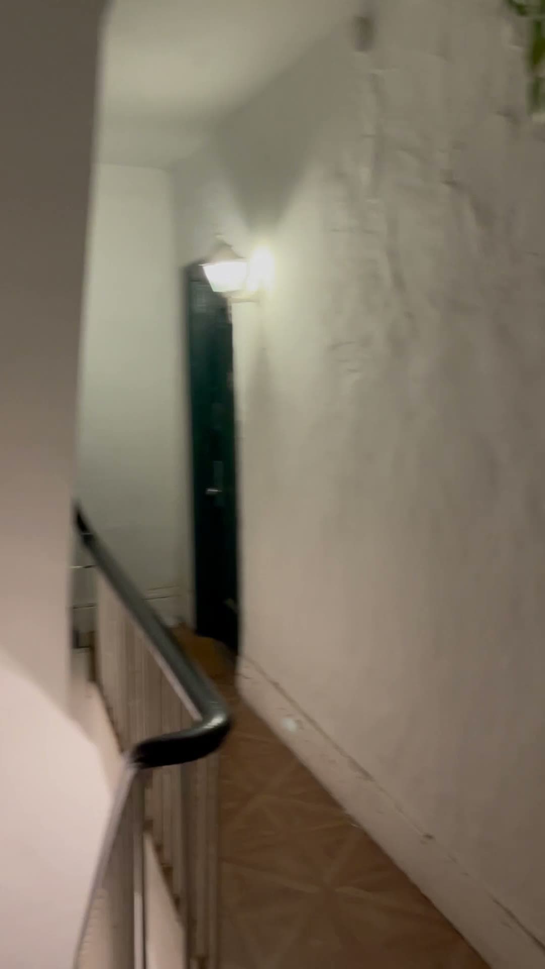 Still from Brown's 3:48 AM recording of noise from the landlord's associates upstairs, September 2, 2023