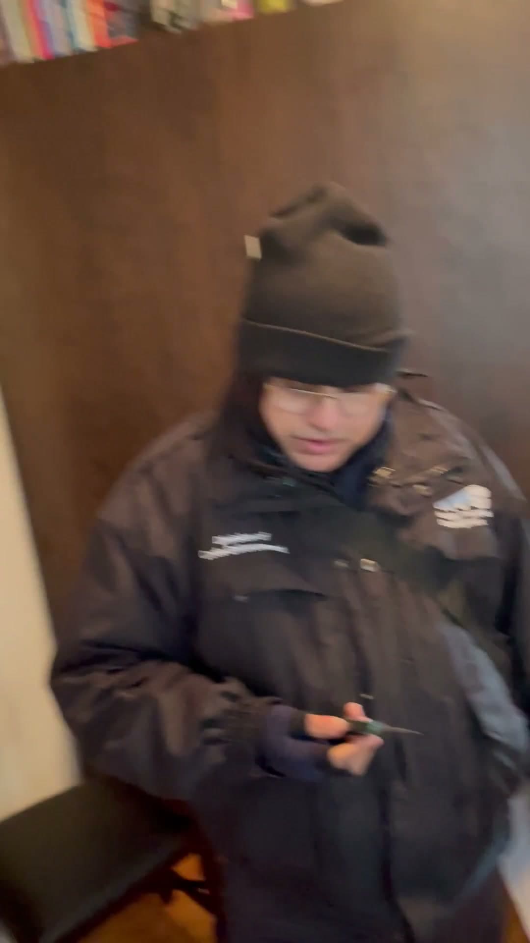HPD inspectors at 18 Gay Street refusing to issue a no-heat violation because a space heater was running, January 19, 2024
